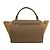 Céline Borsa tote e a spalla Trapeze verde taupe - vista 3