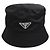 Prada Cappello bucket unisex nero XL