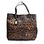 Dolce & Gabbana Gran Bolsa Shopper de Cuero con Estampado de Leopardo Multicolor
