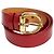Louis Vuitton Cinto verniz vermelho com fivela dourada