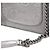Chanel Borsa a spalla con catena in rilievo CC argento - vista 7