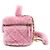 Chanel Borsa Vanity in shearling rosa - vista 2