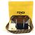 Fendi Midnight Navy Calfskin Suede FLIP Regular Tote Blu - vista 2
