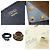 Fendi Midnight Navy Calfskin Suede FLIP Regular Tote Blu - vista 7