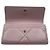 Chanel Cartera larga de piel de cordero Rosa - vista 5