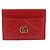 Marmont Gucci Kartenetui aus rotem Chevron-Matelassé-Leder - Ansicht 3