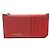 Saint Laurent Funda para tarjetas con cremallera Pragmang roja