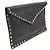 Valentino Schwarze Rockstud Umschlag-Clutch aus Kalbsleder - Ansicht 4