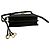 Sound Prada Piccola borsa a spalla in pelle morbida con charms Nero - vista 5