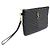 Saint Laurent Pochette a tracolla classica in matelassé nero con monogramma - vista 3