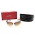 Salvatore Ferragamo Gafas de sol para mujer con cadena de cristal y montura dorada Dorado - vista 2