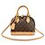 Louis Vuitton Alma BB aus Monogramm-Canvas Braun