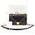 Borsa a spalla media AMA Diorama in agnello nero con catena dorata - vista 2