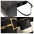 Gucci Borsa a spalla piccola in pelle nera maxi mezzo morso Nero - vista 7