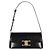Céline Borsa a Spalla Triomphe Diane in Pelle di Vitello Nero - vista 4