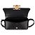 Céline Borsa a Spalla Triomphe Diane in Pelle di Vitello Nero - vista 8