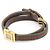 Gucci Relógio Feminino de Duas Pulseiras G-Frame WEB em Quartzo Dourado - vista 2