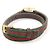 Gucci Relógio Feminino de Duas Pulseiras G-Frame WEB em Quartzo Dourado - vista 3