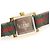 Gucci Relógio Feminino de Duas Pulseiras G-Frame WEB em Quartzo Dourado - vista 5