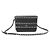 Valentino Clutch in pelle di vitello nera con borchie dorate Rockstud Nero