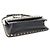 Valentino Clutch in pelle di vitello nera con borchie dorate Rockstud Nero - vista 5