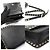 Valentino Clutch in pelle di vitello nera con borchie dorate Rockstud Nero - vista 6