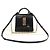 Salvatore Ferragamo Borsa boxy piccola in pelle di vitello nera Gancini Nero - vista 2