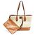 Salvatore Ferragamo Borsa a spalla Gancini Jacquard avorio in tono oro Bianco