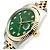 Rolex Relógio Combi Datejust Masculino com mostrador verde e diamantes Tenpoint após ajuste - vista 10