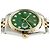 Rolex Relógio Combi Datejust Masculino com mostrador verde e diamantes Tenpoint após ajuste - vista 12