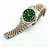 Rolex Relógio Combi Datejust Masculino com mostrador verde e diamantes Tenpoint após ajuste - vista 13