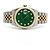 Rolex Relógio Combi Datejust Masculino com mostrador verde e diamantes Tenpoint após ajuste - vista 17