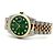 Rolex Relógio Combi Datejust Masculino com mostrador verde e diamantes Tenpoint após ajuste - vista 19