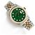 Rolex Relógio Combi Datejust Masculino com mostrador verde e diamantes Tenpoint após ajuste - vista 20