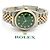 Rolex Relógio Combi Datejust Masculino com mostrador verde e diamantes Tenpoint após ajuste - vista 22
