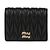 Miu Miu Cartera de piel Nappa Negro - vista 3