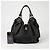Louis Vuitton Borsa a Spalla Mahina Leo Nero - vista 7