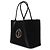 Saint Laurent Tote Bag aus Canvas mit gesticktem Logo Schwarz - Ansicht 4