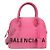 Balenciaga Rosa Leder Bill Top Schultertasche Pink