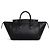 Luggage Céline Piccolo nuovo bagaglio in agnello nero morbido e lucido - vista 3
