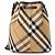 Burberry Mini borsa a secchiello con coulisse in sabbia Marrone - vista 4