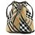 Burberry Mini borsa a secchiello con coulisse in sabbia Marrone - vista 6