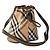 Burberry Mini borsa a secchiello con coulisse in sabbia Marrone - vista 7