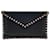 Valentino Borsa Clutch Envelope Rockstud Nero