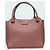 Burberry Bolsa de duas vias em couro texturizado com fivela Rosa - vista 4