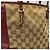Gucci Borsa tote GG Supreme bordeaux Rosso - vista 8