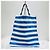Burberry Borsa tote a righe in cotone blu cielo - vista 2