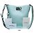Borsa a secchiello argento Salvatore Ferragamo Studio Blu