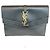 Borsa Clutch Envelope Cassandra di Saint Laurent Nero