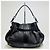 Burberry Dunkelbraune Leder-Hobo-Tasche oder Schultertasche - Ansicht 2
